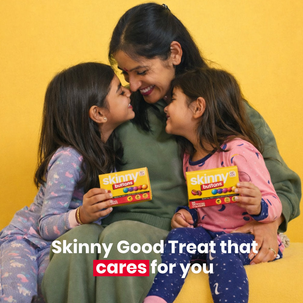 Skinny Buttons - Natural Coloured Choco Beans