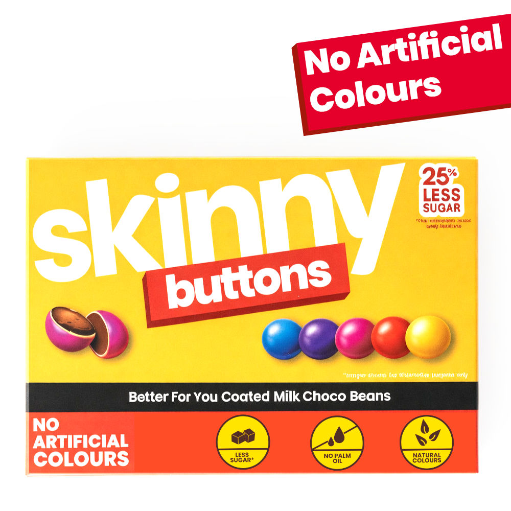Skinny Buttons - Natural Coloured Choco Beans