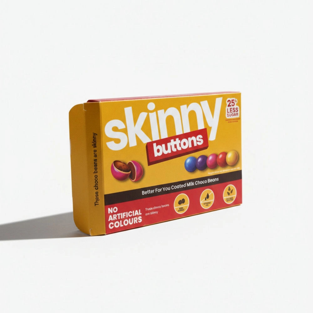 Skinny Buttons - Natural Coloured Choco Beans