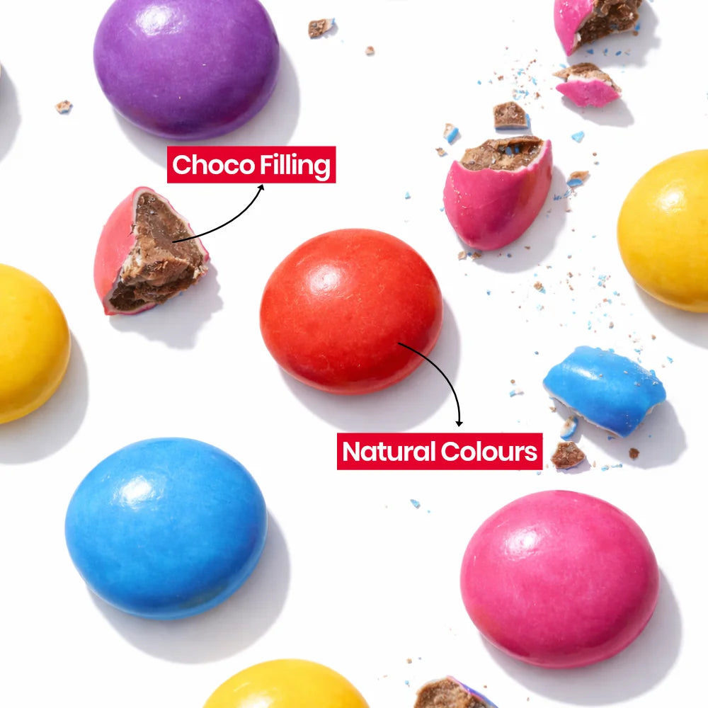 Skinny Buttons - Natural Coloured Choco Beans